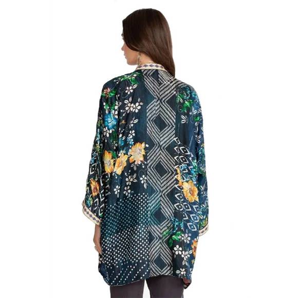 NEW JOHNNY WAS rose burnout talullah jacket in multi a - Picture 2 of 2